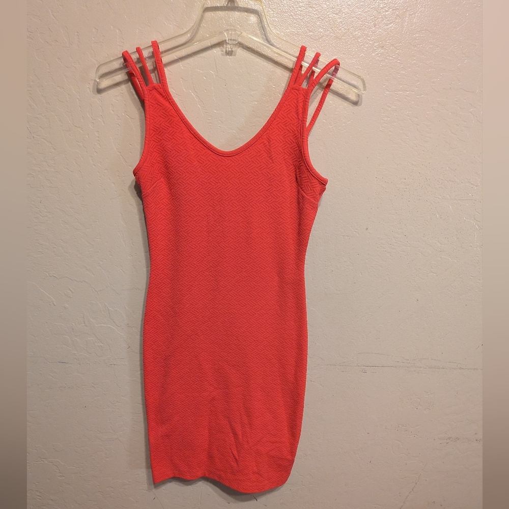 Soprano Vibrant Coral Strappy Bodysuit